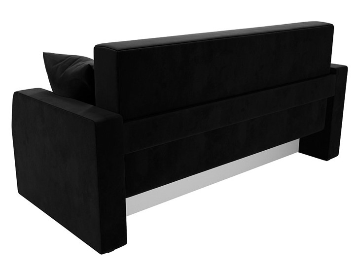 Прямой диван Малютка, Черный (велюр) в Заводоуковске - изображение 2