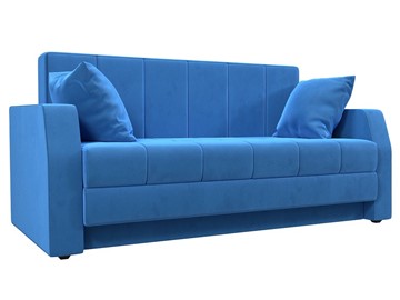 Прямой диван Малютка, Голубой (велюр) в Заводоуковске