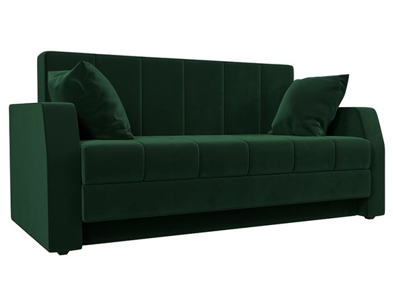 Прямой диван Малютка, Зеленый (велюр) в Заводоуковске - изображение