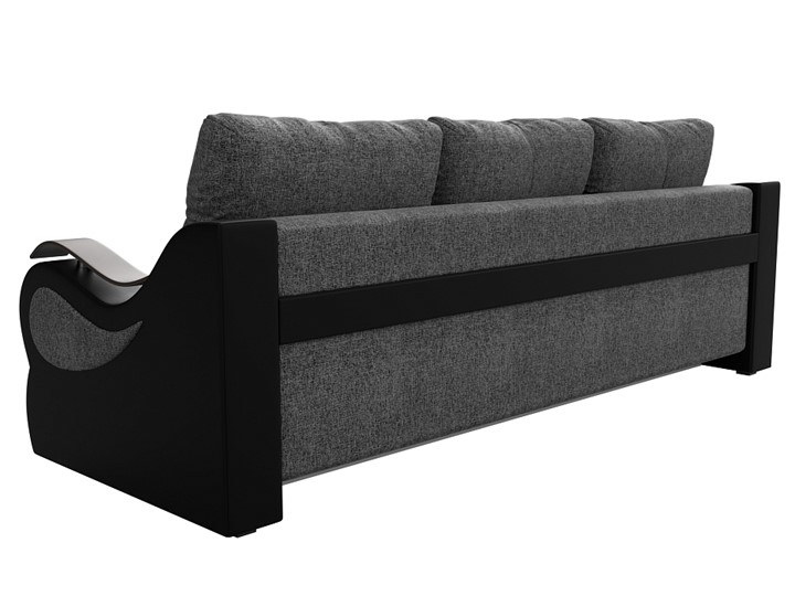 Прямой диван Меркурий еврокнижка, Серый/черный (рогожка/экокожа) в Заводоуковске - изображение 6