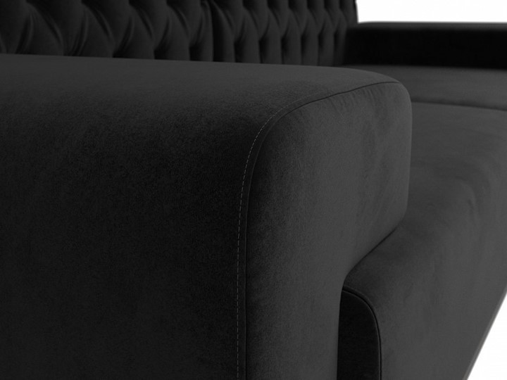 Прямой диван Мюнхен Люкс, Черный (Велюр) в Тюмени - изображение 3
