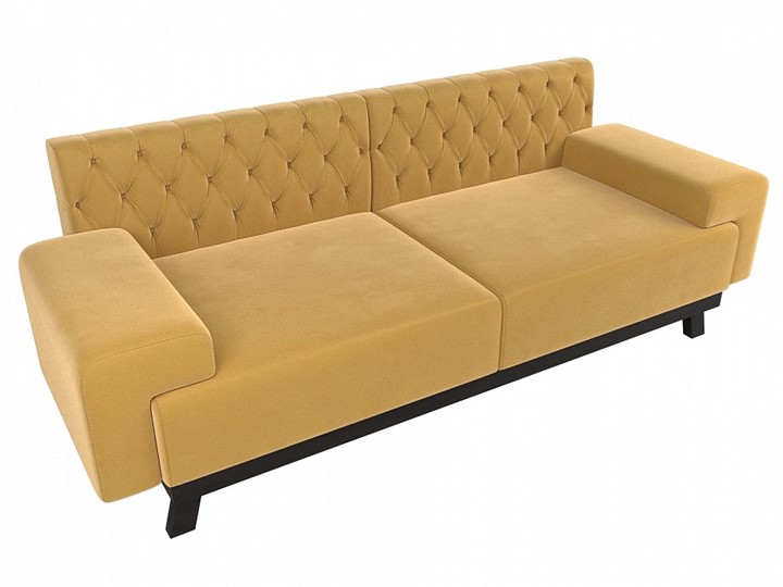 Прямой диван Мюнхен Люкс, Желтый (Микровельвет) в Тюмени - изображение 4