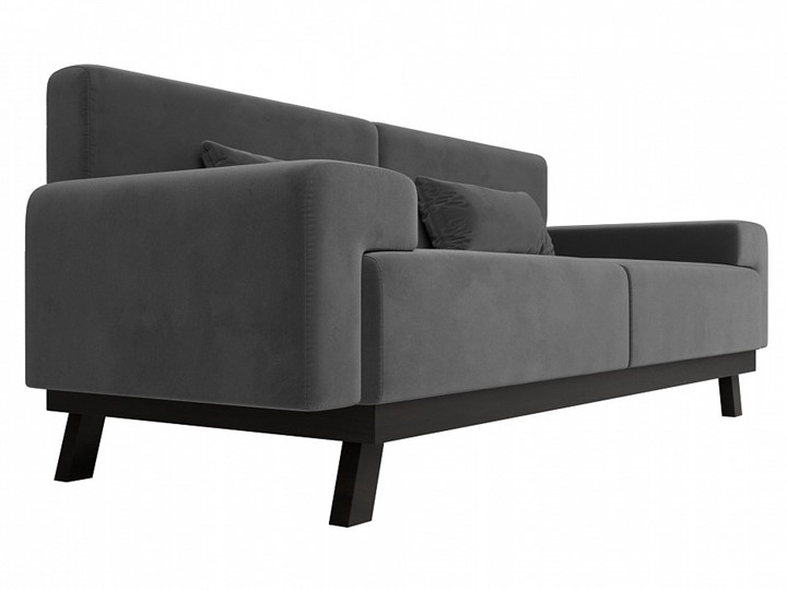 Прямой диван Мюнхен, Серый (велюр) в Заводоуковске - изображение 2