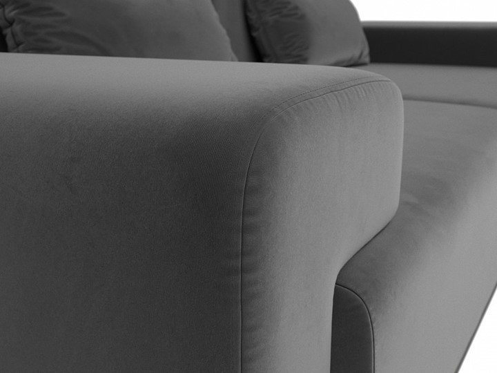 Прямой диван Мюнхен, Серый (велюр) в Заводоуковске - изображение 3