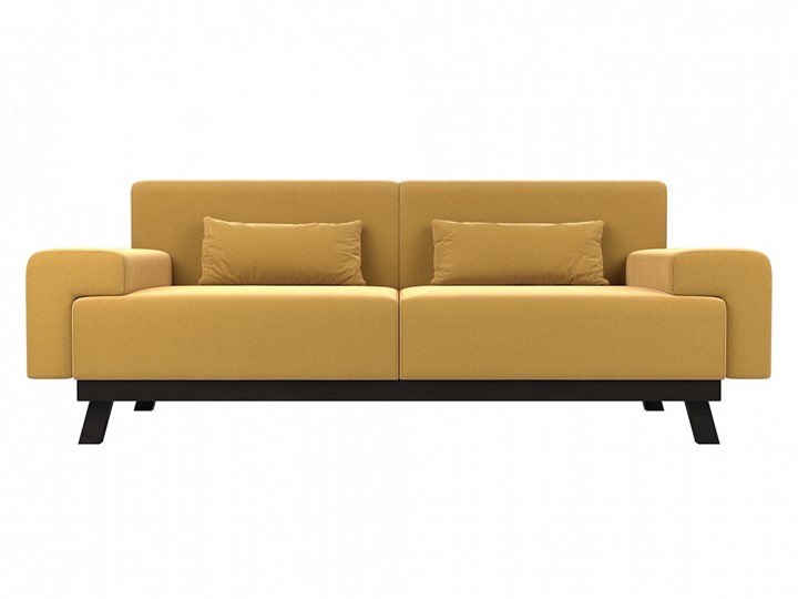 Прямой диван Мюнхен, Желтый (микровельвет) в Тюмени - изображение 1
