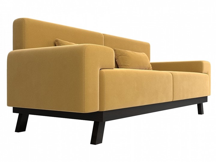 Прямой диван Мюнхен, Желтый (микровельвет) в Заводоуковске - изображение 2