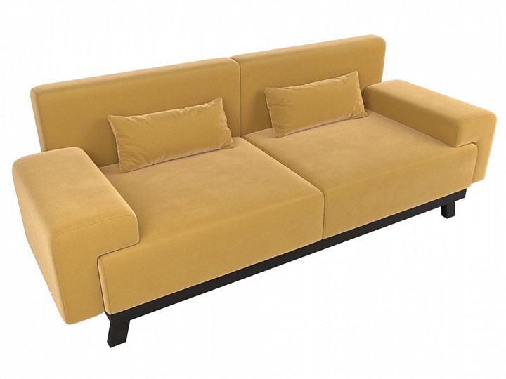 Прямой диван Мюнхен, Желтый (микровельвет) в Заводоуковске - изображение 4
