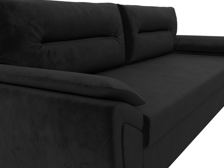 Прямой диван Нэстор Лайт, Черный (велюр) в Заводоуковске - изображение 5