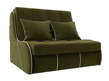 Прямой диван Риттэр 100, Зеленый/Бежевый (Микровельвет) в Ишиме