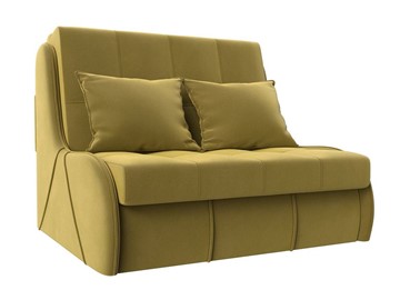 Прямой диван Риттэр 100, Желтый (Микровельвет) в Ишиме