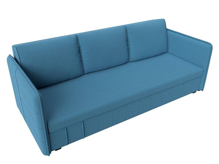 Прямой диван Слим ППУ, Амур голубой (рогожка) в Заводоуковске - изображение 3