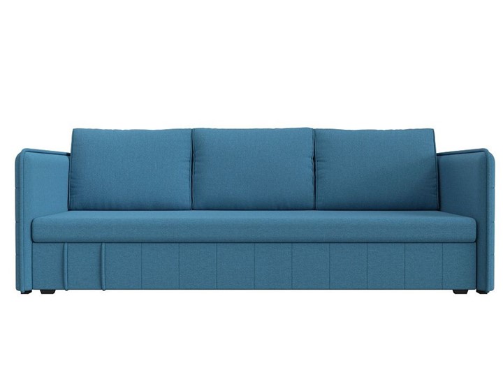 Прямой диван Слим ППУ, Амур голубой (рогожка) в Заводоуковске - изображение 7