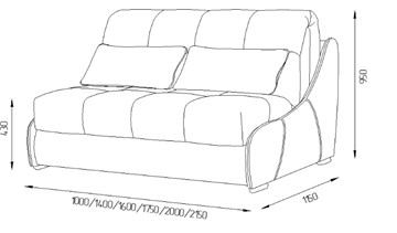 Прямой диван Токио 130 (ППУ) в Тюмени - предосмотр 11