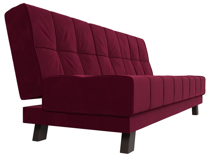 Прямой диван Винсент, Бордовый (микровельвет) в Заводоуковске - изображение 4