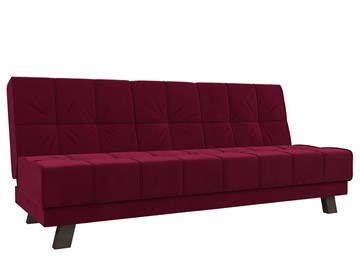 Прямой диван Винсент, Бордовый (микровельвет) в Ишиме