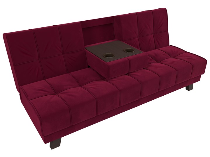 Прямой диван Винсент, Бордовый (микровельвет) в Заводоуковске - изображение 7