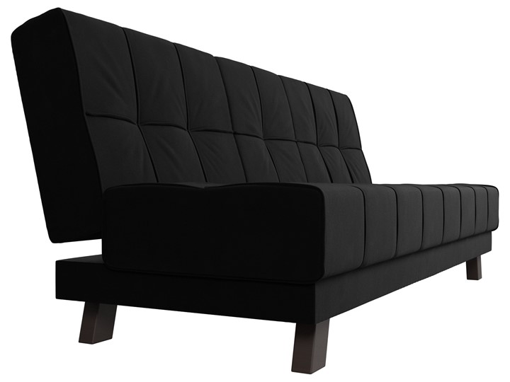 Прямой диван Винсент, Черный (микровельвет) в Заводоуковске - изображение 4