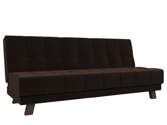 Прямой диван Винсент, Коричневый (микровельвет) в Заводоуковске - изображение