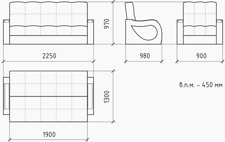 Прямой диван Лазурит 8 БД в Заводоуковске - изображение 5