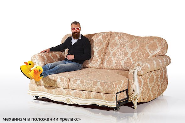 Прямой диван Лондон трехместный, механизм "Выкатной 160" в Заводоуковске - изображение 8