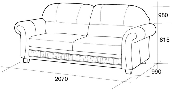 Прямой диван София 3Т в Ишиме - изображение 4