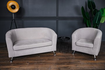 Комплект мебели Брамс  цвет бежевый диван 2Д + кресло в Заводоуковске - предосмотр 2