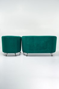 Комплект мебели Брамс  цвет изумрудный диван 2Д + кресло в Заводоуковске - предосмотр 2