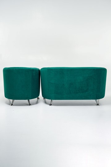 Комплект мебели Брамс  цвет изумрудный диван 2Д + кресло в Заводоуковске - изображение 2