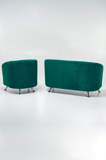 Комплект мебели Брамс  цвет изумрудный диван 2Д + кресло в Тюмени - изображение 3