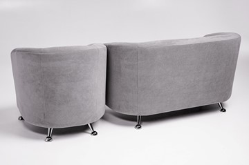 Комплект мебели Брамс  цвет серый диван 2Д + кресло в Заводоуковске - предосмотр 3