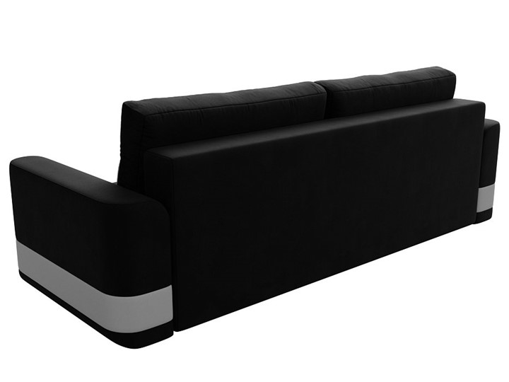 Прямой диван Честер, Черный/белый (вельвет/экокожа) в Заводоуковске - изображение 7
