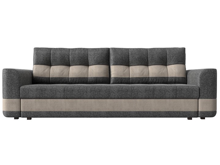 Прямой диван Честер, Серый/бежевый (рогожка) в Заводоуковске - изображение 1