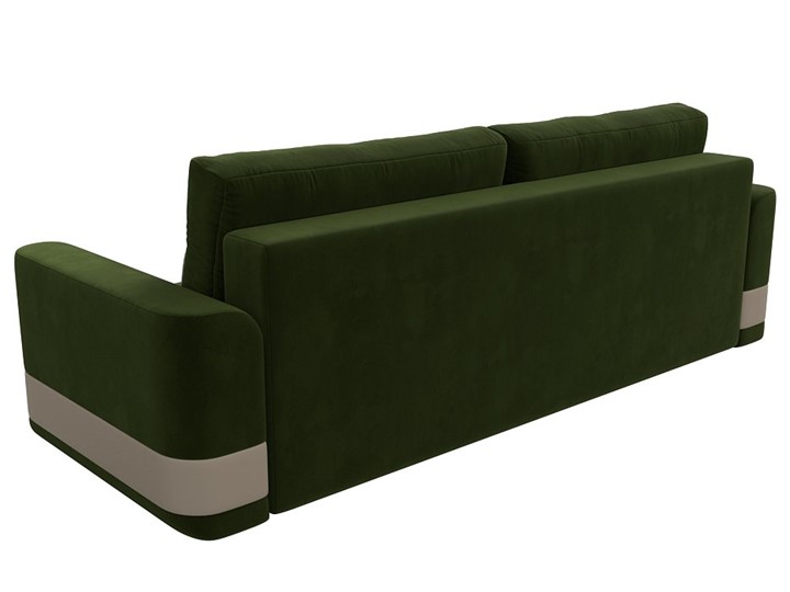 Прямой диван Честер, Зеленый/бежевый (вельвет/экокожа) в Заводоуковске - изображение 7