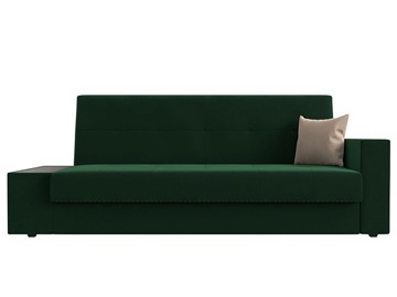Прямой диван Лига-020, Зеленый\Зеленый\Бежевый(велюр) в Тюмени - предосмотр 1