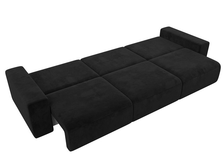 Прямой диван Лига 036 Классик Лонг, Черный (Велюр) в Заводоуковске - изображение 4