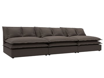 Прямой диван Лига-040 Лонг, Амур коричневый (Рогожка) в Ишиме