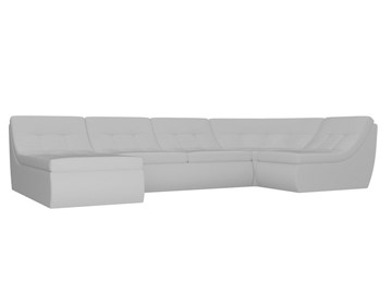 Модульный П-образный диван Холидей, Белый (экокожа) в Тюмени
