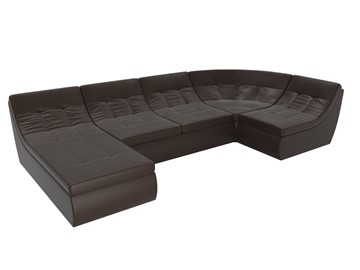 Модульный раскладной диван Холидей, Коричневый (экокожа) в Тюмени - предосмотр 5