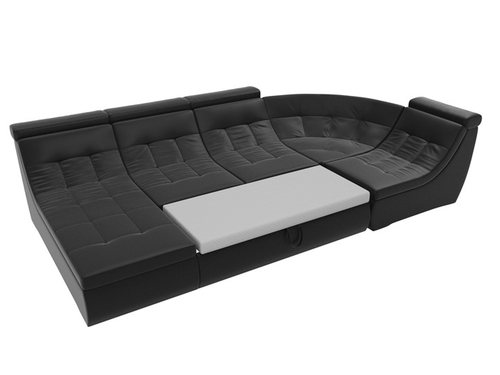 Большой модульный диван Холидей люкс, Черный (экокожа) в Тюмени - изображение 7