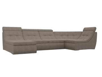 Модульный раскладной диван Холидей люкс, Корфу 03 (рогожка) в Тюмени