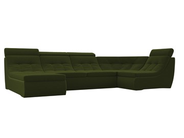Диван модульный Холидей люкс, Зеленый (микровельвет) в Тюмени