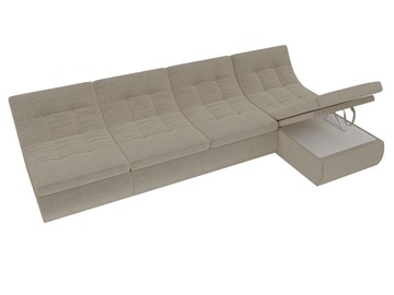 Модульный угловой диван Холидей, Бежевый (микровельвет) в Ишиме - предосмотр 7