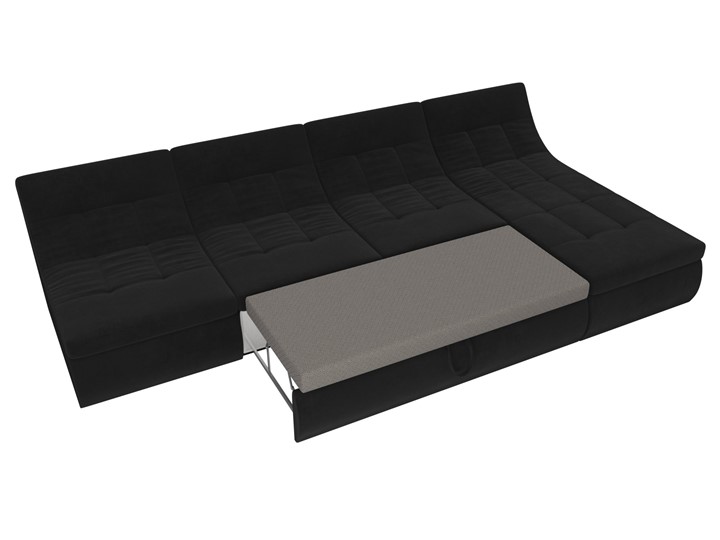 Модульный угловой диван Холидей, Черный (велюр) в Тюмени - изображение 7