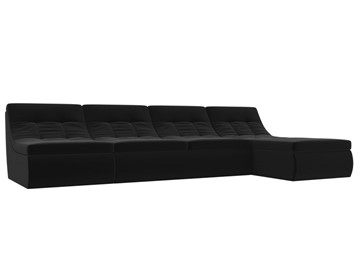 Модульный угловой диван Холидей, Черный (микровельвет) в Тюмени