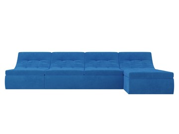 Модульный угловой диван Холидей, Голубой (велюр) в Тюмени - предосмотр 3