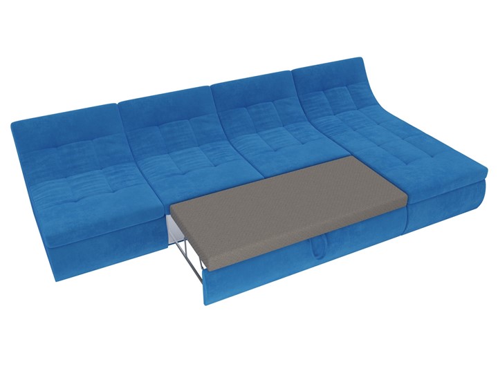 Модульный угловой диван Холидей, Голубой (велюр) в Тюмени - изображение 7