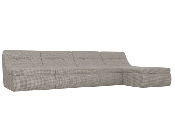 Модульный угловой диван Холидей, Корфу 02 (рогожка) в Тюмени - изображение