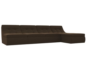 Модульный угловой диван Холидей, Коричневый (микровельвет) в Ишиме