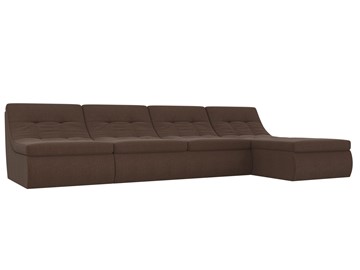 Модульный угловой диван Холидей, Коричневый (рогожка) в Тюмени