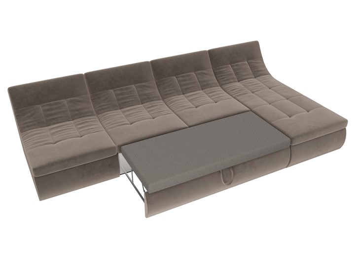 Модульный угловой диван Холидей, Коричневый (велюр) в Тюмени - изображение 7